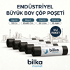 Endüstriyel Büyük Boy Çöp Poşeti 65-80 Cm Siyah (5'li)