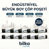 Endüstriyel Büyük Boy Çöp Poşeti 65-80 Cm Siyah (10'lu)