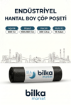 Endüstriyel Hantal Boy Çöp Poşeti 100-150 Cm Siyah