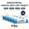 Endüstriyel Hantal Boy Çöp Poşeti 120-150 Cm Mavi (5'li)