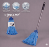 Havlu Mop Seti (Galvanizli Vidalı Metal Sap 120 Cm - Havlu Mop - +1 Yedek Mop ile)