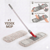 Nemli Mop Temizlik Seti (Galvanizli Vidalı Metal Sap- 120 Cm Tel Aparat 40 Cm- Ekstra Nemli Mop 40 Cm ve +1 Yedek Mop ile)