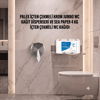Palex İçten Çekmeli Krom Jumbo Wc Kağıdı Dispenseri Sea Paper İçten Çekmeli Wc Kağıdı 12'Lİ