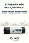 Standart Mini Boy Çöp Poşeti 44-45 Cm Siyah