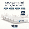 Standart Mini Boy Çöp Poşeti 44-45 Cm Beyaz (5'li)