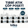 Tıbbi Atık Çöp Poşeti 80x110 Siyah (10'lu)