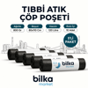 Tıbbi Atık Çöp Poşeti 80x110 Siyah (5'li)