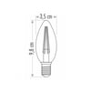 4W RUSTİK LED BUJİ AMPÜL DİMLENİR - GÜNIŞIĞI 