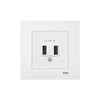 Viko Karre Beyaz 5V-2A USB Şarj Prizi Çerçeve Dahil 90967101