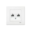Viko Karre Beyaz İkili Data Prizi (2 x RJ45 CAT6) Çerçeve Dahil 90967079