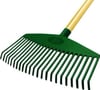 Ahşap Saplı Plastik Çim ve Yaprak Toplama Tırmığı 45cm