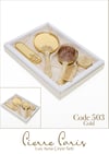Pierre Paris Gold Lux Ayna Çeyiz Seti | Ağaç Motifli 5'li Set