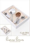 Pierre Paris Gümüş Lux Ayna Çeyiz Seti | Buket Motifli 5'li Set