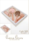 Pierre Paris Rose Gold Lux Ayna Çeyiz Seti | Üzümlü Motifli 4'lü Set