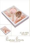 Pierre Paris Rose Gold Lux Ayna Çeyiz Seti | Yaprak Motifli 5'li Set