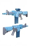 MEGA BLAZE STORM ZC7078 SÜNGER TABANCASI YARI OTOMATİK 72 CM 20 MERMİ PİLLİ 8+