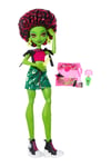 MONSTER HİGH JHK45 SELF SCARE SECRETS GÜZELLİK SIRLARI VENUS MCFLYTRAP BEBEK 27 CM 4+