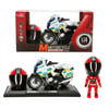 SUNMAN MOTORCYCLE MY66-M1217K MOTOSİKLET BMW KASKLI FİGÜR SESLİ IŞIKLI 1:14 3+