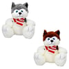 SUNMAN PUFFY FRİENDS YF3684 PELÜŞ KÖPEK OTURAN HUSKY ATKILI 30 CM