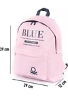 UNİTED COLORS OF BENETTON OKUL ÇANTASI 03801 PEMBE ÇİFT BÖLMELİ