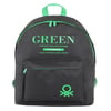 UNİTED COLORS OF BENETTON OKUL ÇANTASI 03805 SİYAH YEŞİL ÇİFT BÖLMELİ