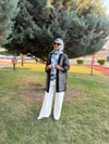 Pul İşleme Detaylı Siyah Ceket