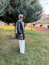 Pul İşleme Detaylı Siyah Ceket