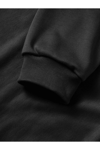 10 Kasıma Özel Üç İplik Kapşonlu Baskılı Sweatshirt - Siyah