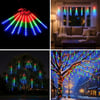10'lu 45 CM Uzunluğunda Plastik Meteor 2m Kablo LED USB RGB Ağaç Işığı – Renk Değiştiren Asmalı Dekoratif Bahçe ve Dış Mekan Aydınlatması
