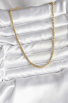 14k Gold Renk Kaplama Boru Zincir Model Cm Kadın Kolye