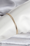 14k Gold Renk Kaplama Lazer Ezme Zincir Model Cm Kadın Bileklik