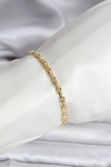 14k Gold Renk Kaplama Zincir Model Kadın Cm Bileklik