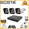 2 MP 1080P 3 Dış Mekan Kameralı AHD Güvenlik Seti