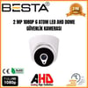 2 MP 1080P 6 ATOM LED AHD Dome Güvenlik Kamerası
