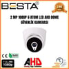 2 MP 1080P 6 ATOM LED Dome AHD Güvenlik Kamerası 50 Adet Koli