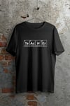 24 Kasım Kimya Öğretmeni Hediyesi Baskılı Bisiklet Yaka T-shirt - Beyaz
