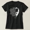 24 Kasım Öğretmenler Günü Temalı Baskılı Bisiklet Yaka T-shirt - Siyah