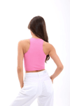 2501 Sporcu Yarım T-shirt-pembe