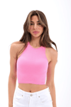 2501 Sporcu Yarım T-shirt-pembe