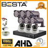 2MP 1080P 6 Dış 3 İç Mekan Kameralı AHD Güvenlik Seti