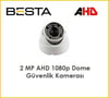 2Mp Ahd 1080P Gece Görüşlü 8 Kameralı Dome Güvenlik Sistemi