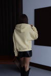 3 İplik Şardonlu Kapşonlu Hoodie Frm Sarı P510437