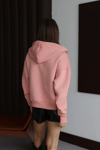 3 İplik Şardonlu Kapşonlu Hoodie Frm Somon P510437
