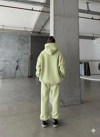 3 İplik Şardonlu Kapşonlu Sweatshirt Mint P510436