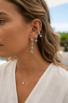3 Lü Set Gümüş Renk Deniz Yıldızı Model Küpe