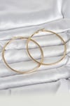 316l Çelik Gold Renk 60 Mm Halka Kadın Küpe