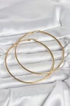 316l Çelik Gold Renk 80 Mm Kadın Halka Küpe