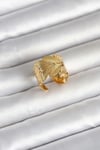 316l Çelik Gold Renk Başak Modeli Kadın Yüzük