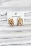316l Çelik Gold Renk Vintage Model Kadın Küpe