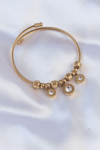 316l Çelik Gold Renk Zirkon Taşlı Model Charm Bileklik